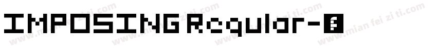 IMPOSING Regular字体转换